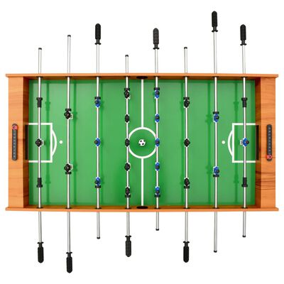 vidaXL Masă de fotbal pliantă, maro deschis, 121 x 61 x 80 cm