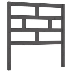 vidaXL Tăblie de pat, gri, 81x4x100 cm, lemn masiv de pin