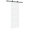 vidaXL Ușă glisantă ORKDAL 78 x 211 cm Lemn prelucrat Alb și negru