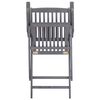 vidaXL Scaune pliante de exterior cu perne 6 buc. lemn masiv de acacia