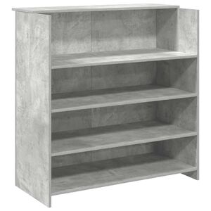 vidaXL Birou de recepție Gri beton 100x50x103,5 cm Lemn prelucrat