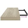 vidaXL Raft de perete suspendat, stejar, 90x23,5x3,8 cm, MDF