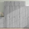 vidaXL Dulap &icirc;nalt, gri sonoma, 80x42,5x185 cm, lemn prelucrat