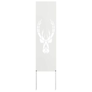 vidaXL Ecran de intimitate pentru grădină Animal Print Alb 32 x 140 cm