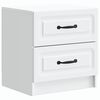vidaXL Dulap de noapte Alb 43 x 34,5 x 44,5 cm Lemn prelucrat