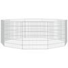 vidaXL Adăpost pentru animale cu 10 panouri, 54x60 cm, fier galvanizat
