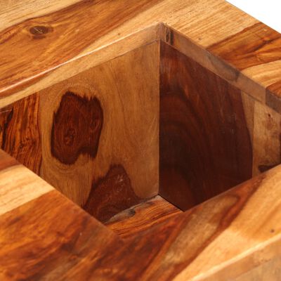 vidaXL Măsuță de cafea, 70 x 70 x 30 cm, lemn masiv de sheesham