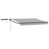vidaXL Cort electric retractabil Antracit și Alb 3 x 2,5 m