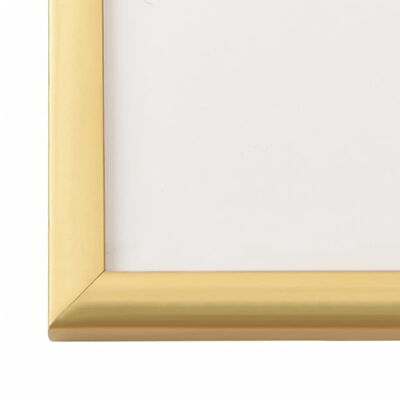 vidaXL Rame foto colaj pentru perete/masă, 10 buc., auriu, 13x18 cm MDF