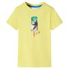 vidaXL Tricou pentru copii, galben, 116