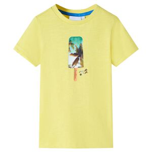 vidaXL Tricou pentru copii, galben, 116