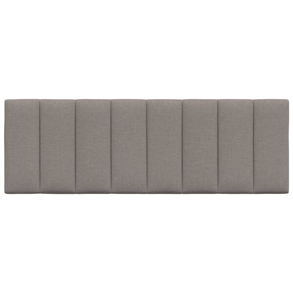 vidaXL Pernă pentru tăblie de pat, Hanko, gri taupe, 120 cm, material textil