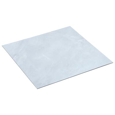 vidaXL Plăci de pardoseală autoadezive, alb marmură, 5,11 m² PVC