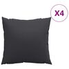 vidaXL Perne de canapea, 4 buc., negru, 40x40 cm, textil