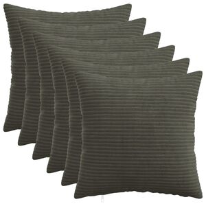 vidaXL Husă pentru pernă 6 pcs HEERLEN Antracit 30 x 30 cm cord