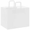 vidaXL Pungi de h&acirc;rtie 250 buc cu m&acirc;nere albe 32x22x24 cm