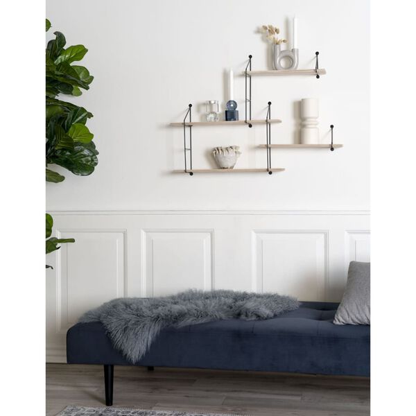 House Nordic Raft &bdquo;Lucy&rdquo;, negru și natural