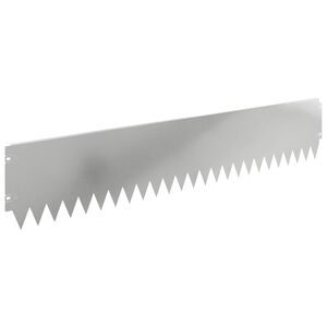 vidaXL Margine pentru gazon 10 buc. 103 x 20 cm Oțel Argintiu