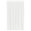 vidaXL Cortină din Dantelă cu perdele Alb 140 x 150 cm Poliester