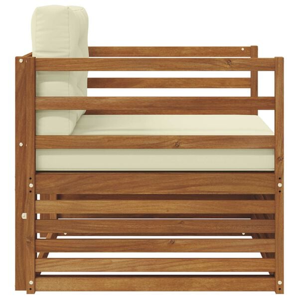 vidaXL Set de canapele de exterior Lemn de acacia solid și poliester