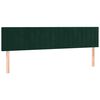 vidaXL Pat box spring cu saltea, verde &icirc;nchis, 180x200 cm, catifea
