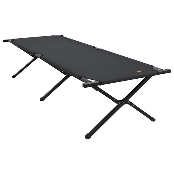 vidaXL Pat pliabil pentru camping Negru 210 x 80 x 46 cm Tafeta Oxford