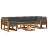 vidaXL Set de canapele de exterior 6 buc. Natural și Antracit