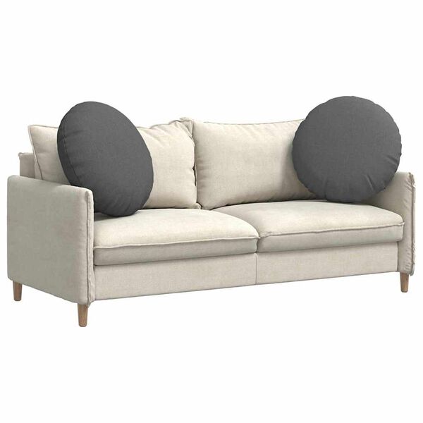 vidaXL Perne de Șezut 2 pcs Gri &icirc;nchis &Oslash;60 x 21 cm țesătură