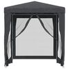 vidaXL Cort de petrecere cu 4 pereți din plasă, antracit, 2x2 m, HDPE