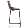 vidaXL Scaun de bar, maro lucios, piele ecologică