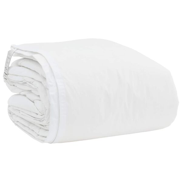 vidaXL Set de Pături cu pernă 3 pcs Alb Pene de rață