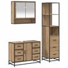 vidaXL Set de mobilier pentru baie 3 buc. Stejar Artizanal