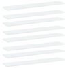 vidaXL Plăci bibliotecă, 8 buc., alb, 100 x 20 x 1,5 cm, PAL