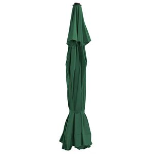 vidaXL P&acirc;nză de schimb umbrelă de soare de grădină, verde, 515 cm