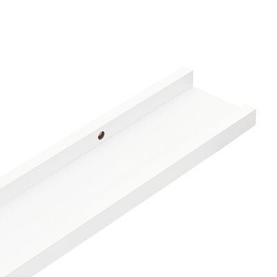 vidaXL Rafturi de perete, 4 buc., alb, 115x9x3 cm