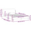 vidaXL Cadru de pat cu tăblie, Dover, roz, 140x200 cm, catifea