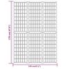 vidaXL Paravan pliabil de cameră 3 panouri alb 120x170 cm stil japonez