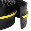 vidaXL Seal pentru podeaua garajului Negru și Galben 12 x 90 mm 1 m