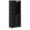 vidaXL Bufet 2 buc. Stejar Negru 69,5 x 34 x 180 cm
