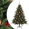 vidaXL Brad de Crăciun artificial cu glob 150 cm 150 LED-uri Alb cald