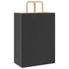 vidaXL Pungi de h&acirc;rtie 250 buc cu m&acirc;nere negre 32x17x44 cm