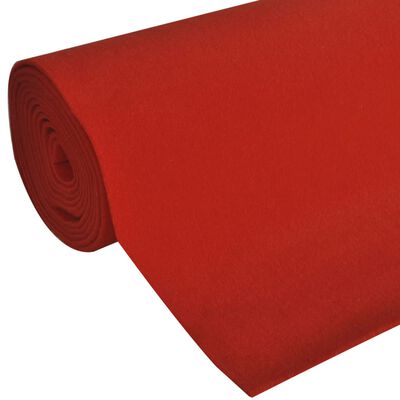 vidaXL Covor roșu, 1 x 5 m, extra greu, 400 g/m2