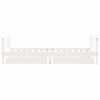 vidaXL Cadru de pat pentru copii, alb, 90x190 cm, lemn masiv de pin