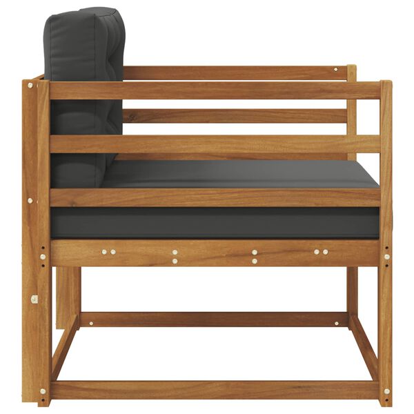 vidaXL Canapea Medie pentru Exterior Lemn Solid de Acacia natural