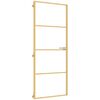 vidaXL Ușă de interior Slim auriu 83x201,5cm sticlă temperată/aluminiu