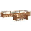 vidaXL Set de canapele de exterior 8 buc. natural Lemn Solid de Acacia