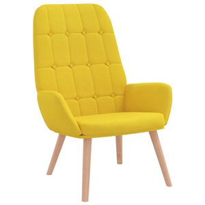 vidaXL Scaun de relaxare Tesatura galben deschis