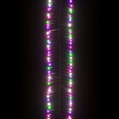 vidaXL Instalație tip cluster 400 LED-uri multicolor pastel 7,4 m PVC
