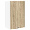 vidaXL Dulap suspendat Stejar Sonoma și Alb 50 x 31 x 80 cm