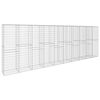 vidaXL Perete gabion cu capac, 600 x 50 x 200 cm, oțel galvanizat